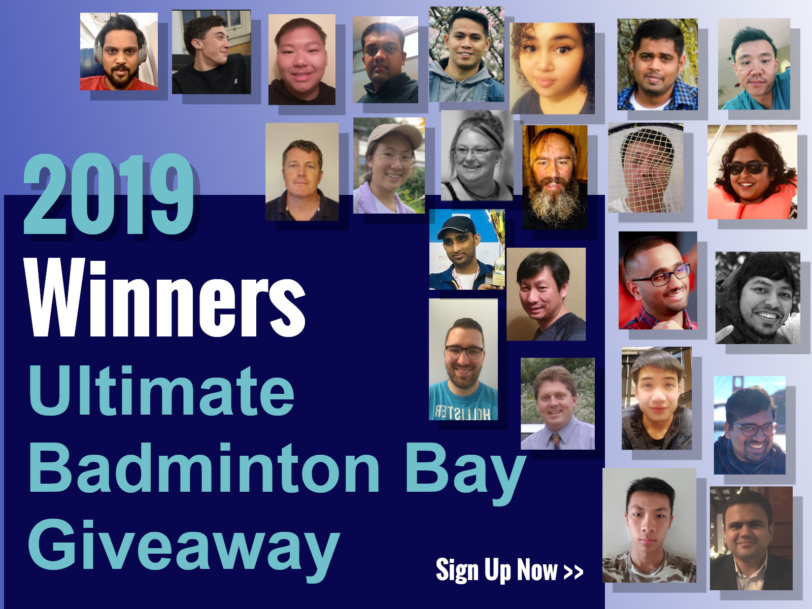 2019 Winners Ultimate Badminton Bay Giveaway - Sign up now>>