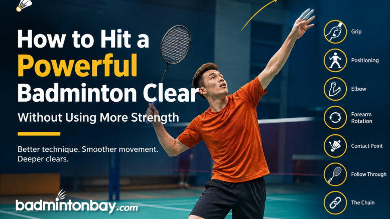 How to Hit a Powerful Badminton Clear Without Using More Strength