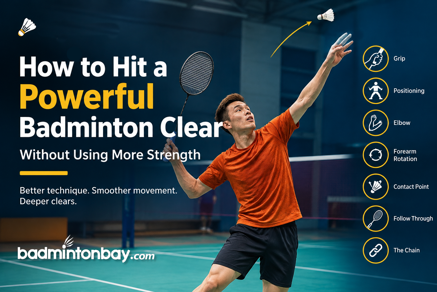 How to Hit a Powerful Badminton Clear Without Using More Strength